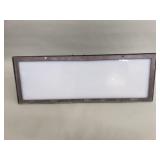 Vintage industrial back lit sign