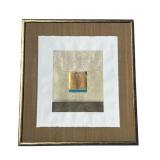 Framed Jan Richardson-Baughan signed abstract art