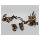 Vintage sterling silver by Glamour brooches and