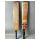 Pair of vintage cricket bats