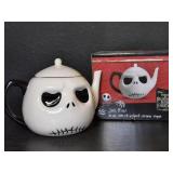 Tim Burton Jack Skellington 64 oz teapot Disney