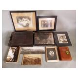 Collection of antique and vintage photos, album