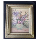 Framed 1973 signed oil painting