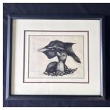 Framed Rockhopper Penguins print
