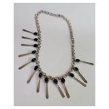 Vintage Mexican sterling silver and onyx