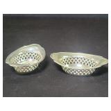 Pair of Gorham sterling silver nut dishes