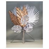 Assorted metallic tropical floral decorative