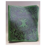 Hand-bound leather journal art book Celtic symbols