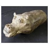 Vintage Carole Kaplan ceramic hippo sculpture