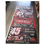 Group of NASCAR flags , Richard Petty, Kyle p