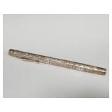 Antique sterling silver fountain pen with 14k