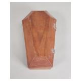Vintage vintage coffin-shaped box