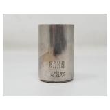 Antique silver shot glass