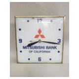 Vintage Mitsubishi Bank of California wall clock