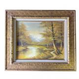 Framed Phillip Cantrell signed oil painting