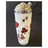 Vintage glass cocktail shaker