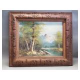 Vintage signed oil on canvas
