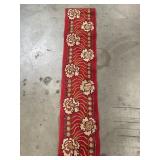 Vintage tapestry floral table runner