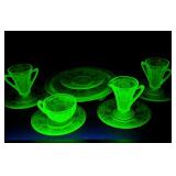 Anchor Hocking 1930s "Ballerina" uranium glass