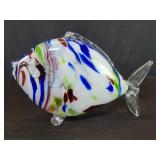 Hand blown glass fish figure