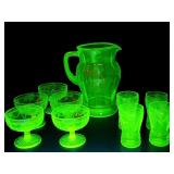 1930s Anchor Hocking "Ballerina" 10pc set