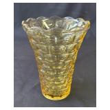 Vintage amber glass vase