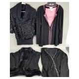 Exclusively Misook Cardigan set, sequined lacy