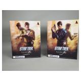 Pair of Star Trek play arts action figures