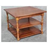 Leopold Stickley walnut tiered side table