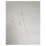 Three 14k gold chains