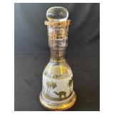 Vintage Bohemian glass decanter