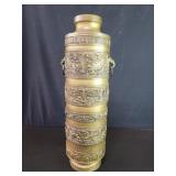 Vintage Japanese Meiji period style large brass