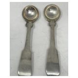 Pair of Porter Blanchard sterling silver salt