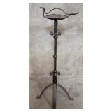 Vintage wrought-iron candle holder