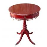 Vintage pedestal side table