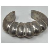 Vintage Mexican sterling silver cuff bracelet