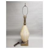 Mid-century unmarked Murano glass table lamp