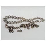 Group of silver beads