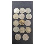 Group of 14 Liberty Head and Jefferson nickels