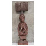 African Yoruba female shango wood sculpture
