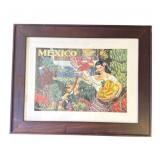 Vintage framed "Land Of Tropical Splendor" poster