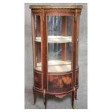 Antique French Vernis Martin-style mahogany hand