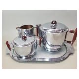 Art Deco WCROM chrome coffee set