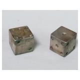 Mexican Sterling silver (Taxco) dice