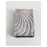 Vintage silver matchbox holder