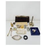 Group of vintage lighters, 24k gold finish Cross
