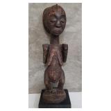 African carved wood Luba sculpture