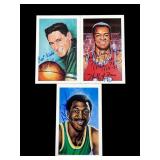 3 autographed postcards: Elvin Hayes, Bill Sharman