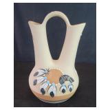 Signed Betty Selvy pottery wedding vessel