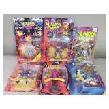 Group of vintage X-Men action figures